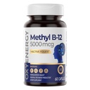 OxyEnergy Metil B12 500006, Ekstra Güçlü Metrik B-12 Supplements with Folate, Support Nerves, Energy Metabolism & Cognitive,60 Capsules