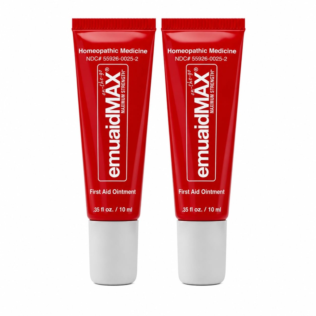EMUAIDMAX Fungus Tedavisi Ointment – Dayanıklı Fungal Enfeksiyonları için Güçlü Doğal Nail & Toenail Fungus Tedavisi, Isching & Discomfort, On-Go Boyut, 0.35oz, 2 Pack