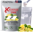 Krampade Fiber Supplement Electrolytes Toz - 9g Prebiyotik Fiber + 2000mg Pyumyum + Magnezyum | Cramp Relief | Hydration Packets / Digestive Health Support