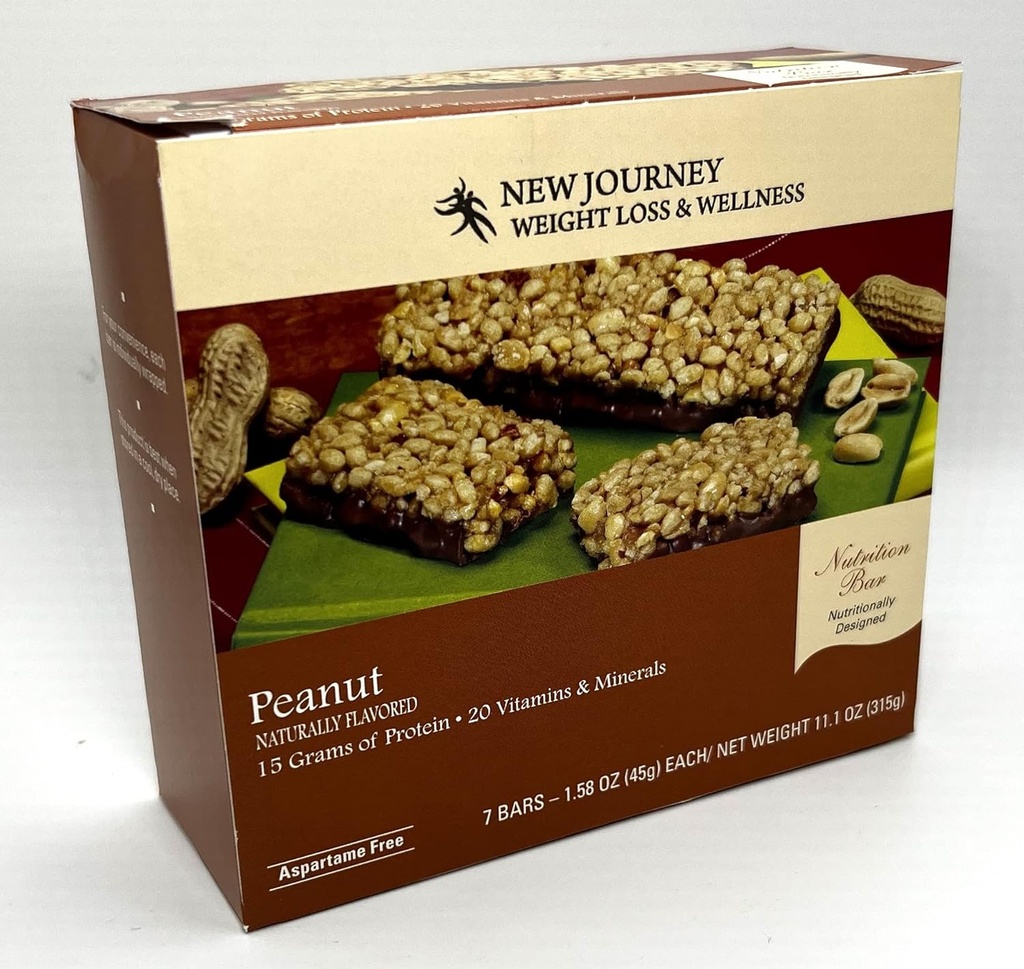 Peanut Bar - Yeni Yolculuğu Kilo kaybı ve Wellness - Yüksek Protein Meal Yeni Beslenme Bar (7 bar/box)