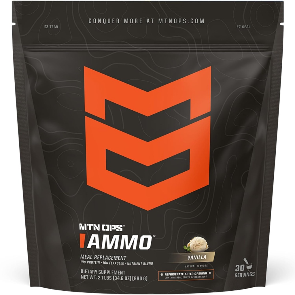 MTN OPS Ammo Protein Meal Yenileme Toz - 28 Hizmet, Vanilla