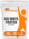 BulkSupplements.com Egg White Protein Toz - Yumurta Beyaz Toz, Lactose Free protein - Unflavored & Dairy Free, 30g per Service, 100g (3.5 oz) (1.5 oz)