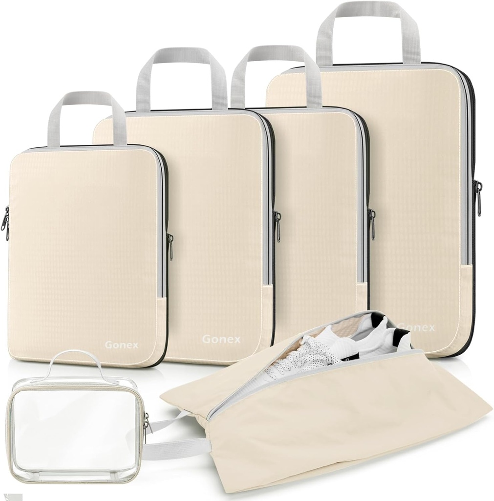 Gonex Promosyon Ambalaj Cubes, 3127 / 476 Expandable Storage Travel Bagaj Çanta organizatörleri