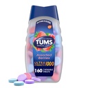 TUMS Ultra Strength Chewable Antacid Tabletleri Heartburn Relief ve Acid Indigestion Relief, Assorted Cave - 160 Kont