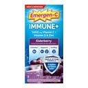 Emergen-C Immune+ Triple Action Immune Support Toz, BetaVia (R), 1000 mg C, B Vitaminleri, D ve Antioksis, Elderberry, Back to School Essentials - 18 Count