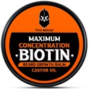 Ayıd Balm, 2X Concentration Biotin, Castor Oil ve Argan & Jojoba Oils ile, Beard Büyümeyi, Stilleri, Güçleri ve Softens Ayıds & Mustaches, 2 Ounce