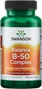 Swanson B-50 Kompleksi - Enerji ve Metabolism Desteğini Geliştirmek - Kalp Sağlığı, Memory & Support - (100 Capsules)