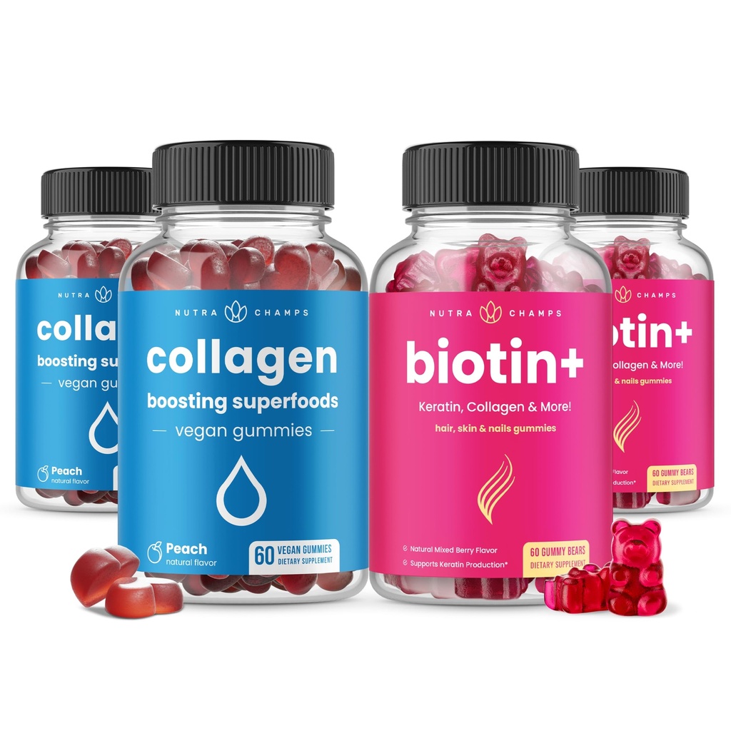 NutraChamps Tamam Saç, Skin & Nails Sche. Biotin, Collagen, Keratin