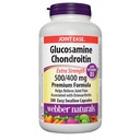 Webber Naturals Glucosamine Chondroitin D3, ekstra güç, 500/400 mg, Premium Formula, 300 Kolay yutma kapsülleri
