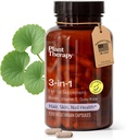 Plant Therapy 3-in-1 Biotin Capsules with Vitamin E & Gotu Kola ABD 4 Ay Supply Supports Radiant Skin, Saç Büyümesi ve Güçlü Çiçekler için Tamamlar 120 Vegetarian Capsules