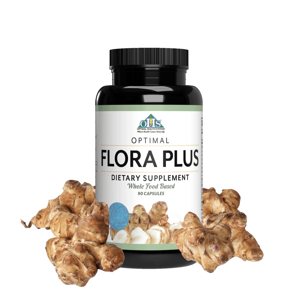 Optimal Sağlık Sistemleri Flora Plus | Ultimate Intestinal & Digestion Health | 9 Patentli Probiyotiks + Artichoke + Opti-Blend System | 90 Capsules