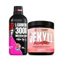 PROSUPPS L-Carnitine 3000 Stimulant Ücretsiz Sıvı Shots (Berry) Dr. Jekyll Signature Intense Focus, Energy & Pumps Pre-Workout Toz (Strawberry) Sche