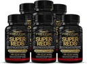 FREZZOR Super Reds Capsules with UAF1000+, All- Natural New Zealand Red Superfood Energy, Essential Red Fruits Veggies & Beets, Antioksis, Enzymes, Enerji Supplements, 540 Capsules, 6 Şişes, 540 Capsules, 6 Şişe