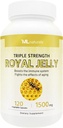 ML Naturals Royal Jelly 1500 mg 120 Sebze Kapsülleri,% 6 (27 mg) 10HDA ile Eşdeğer. Freeze-Dried, Gluten Free, NSF-Cerrec & cGMP-Compliant