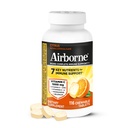 Airborne 1000mg Vitamin C + Zinc Immune Support Supplement Chewable Tablets, Citrus Flavor with Powerful Antioxidants Vitamins A C & E, 116 Chewable Tablets
