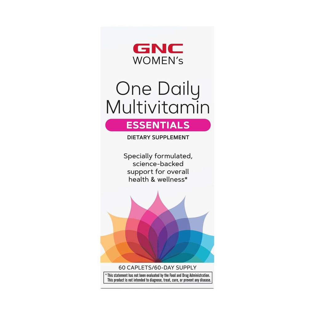 GNC Women's One Daily Multivitamin, Science-Backed Support for General Health and Wellness, 60 Count