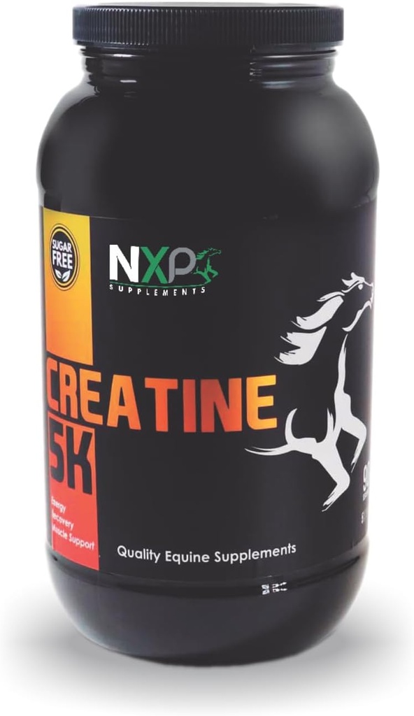 Kretine 5K - Enerji Kası Kurtarma Gücü Endurance Stamina Supplements for Horses 5 lb (90 Hizmet)