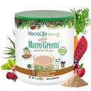 MacroLife Naturals MacroCoco Greens Chocolate Superfood Toz for Kids Raw Fruits Veggies Probiyotiks & Digestive Enzymes, Immunity Energy, Non-GMO, Vegan, Gluten, Dairy Free - 7oz (32 hizmet)