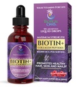 En Güçlü 165,000 · Sıvı Biotin & Collagen Drops – Kadınlar ve Erkekler için Saç Büyümesi için Vitaminler – Sağlıklı Saç Saç Saçları Destekler, Tavşanlı Skin & Güçlü Çığlar – 98 Absorpsiyon, Non-GMO, 60 Hizmetler