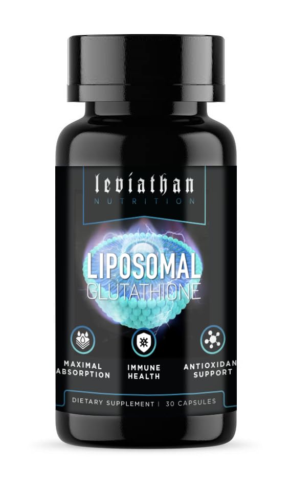 Leviathan Beslenme Liposomal Glutathione Capsules, 30 Kont, Maximal Abpsiyon, Immune Health, Antioksi Support