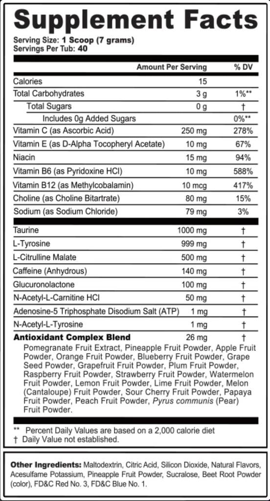 G Fuel Energy Drink Toz, Pre Workout Caffeine Mix for Oyun, Sugar Free Focus, Vitamin + Antioksis, 9.9oz (Citrus Green Tea, 40 Hizmet)