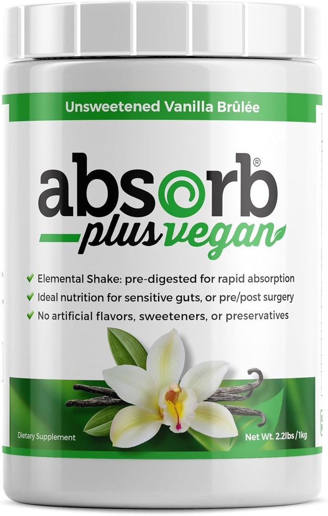 Vegan Elemental Shake – Tozlu Yaprak, Doğal Malzemeler, Gluten-Free, Organik Sprod Rice Protein - Smooth, Easy Mixable Formula (2.2 lbs, Unsweetened Vanilla Brulée)
