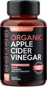 100% Organic Raw Apple Cider Vinegar Capsules - Natural Detox Gut Cleanse & Healthy Digestion - Tasteless & Easy to Swallow - Extra Strength ACV Pills - 1000 mg