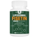 Liposomal Fisetin Supplement, 2000MG, 98 Saf Fisetin Polyols Antioksis, Quercetin, TMG ve Resveratrol, Sağlıklı Ağlama, Bilişsel Destek, 60 Capsules