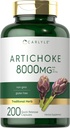 Carlyle Artichoke Extract Capsules 8000 mg | 200 Count | Non-GMO, Gluten Free Supplement Supplement