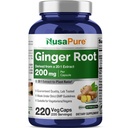 NusaPure Ginger Root Capsules 20:1 Ekstraksiyon, 200 mg Veggie Caps başına 4.000 mg Eşlik | 220 Kont | Non-GMO