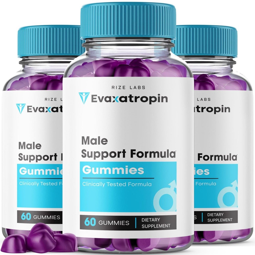 Laboratuvarlar (3 Paket) Erkekler için Evaxatropin Gummies, Evoxatropin G Performans Gumies Yorumlar, Evaxatropin Gummy, EvaxatropinMale Support, Health Supplement Gomitas for Stamina and Energy (180 Gummies)
