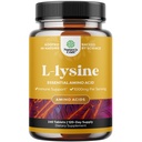 Natures Craft L Lysine 1000 mg per Servis Beslenme Supplements - L-lysine Essential Amino Asits for Eye Health Lip Care Bone Support Immune System Muscle growth and Vegetarian Collagen 240 Tabletler