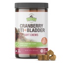 Cranberry Bladder & UTI Chews for Dogs | D-Mannose + Vitamin C for Urinary Tract Support | Dog Incontinence & Bladder Control Supplement | Bacon Flavor Soft Chews | 90ct | Strawfield Evcil
