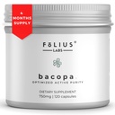 Bacopa Monnieri Capsules 750 mg - Herbal Supplement% 40 Bacosides Bacopa Monnieri - Memory ve Bilişsel Beceriyi Desteklemek için Yardım - 120 Capsules