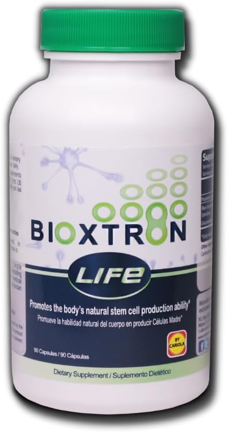 Bioxtron Life AFA Stem Cell Supplement - Regenerate Tissue and Cells - Joint & Muscle Pain - Fatigue - Immune System Support - Natural Formula Blue Green Algae Aphanizomenon Flos-Aquae - 90 Caps
