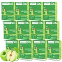 Glucose SOS Glucose Toz Paketleri Natural Dextrose, Fast-Abxia Bu, No Water Needed ile Ağızınızda Ayrılma, Yeşil Apple 72 Hizmetler