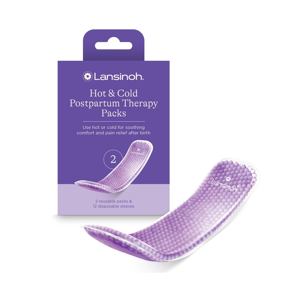 Lansinoh Hot ve Cold Postpartum Pads – Reusable Perineal Buz Paketleri Postpartum Recovery, Work & Delivery Essentials, 2 Count