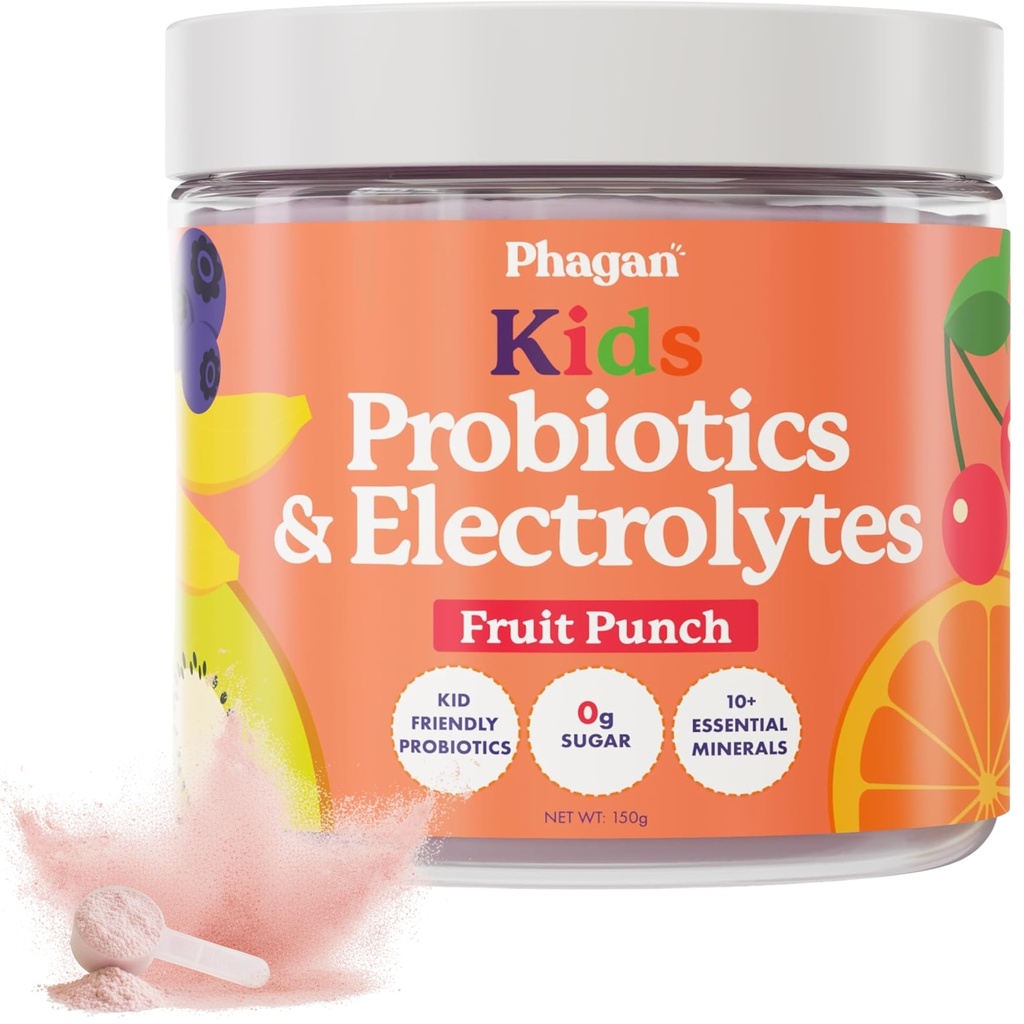 Çocuklar Probiyotik ve Electrolytes Toz - Alfation, Digestive and Immune Support - Probiyotiks with Essential Minerals - Elektrolytes Toz Aktif Çocuklar için Şeker Yok