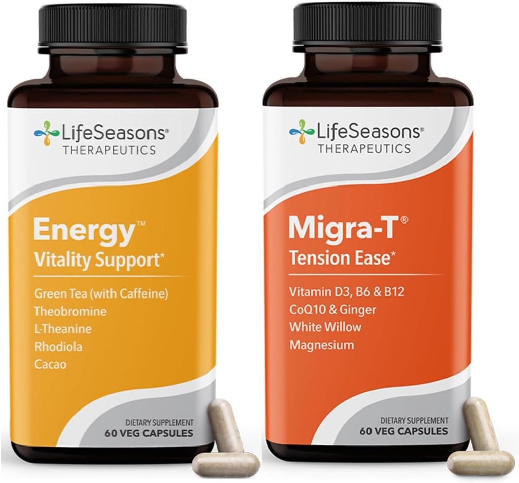 Caffeine ile Migraine Önleme ve Yardım Supplement - Severe Headaches için Destek - Işık Sesi Ve Odor Hassasiyeti Azaltıyor - 120 Capsules