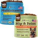Doğal Köpek Şirketi Köpek Yaşlılar ve Aktif Köpekler için Tamamlar - Çokvitamin Chews & Hip & Ortak Yardım - Ortak Sağlık için Beslenme Desteği, Köpekler için Vitaminler, Enerji ve Vitality