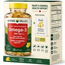 Spring Valley Omega-3 Balık Yağı 500 mg 120 Kont, SoftGels, General & Heart Health Diyetary Supplement Sched Luall's 45 Diabetes Decoded