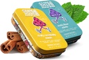 SuperMush Daily SuppleMint - 2 Flow & Focus Mints + 2 Yaratıcılık ve Bağlantı Mints - Mushroom Mint Supplements - Lions Mane, Cordyceps ve Reishi Karma Mushrooms