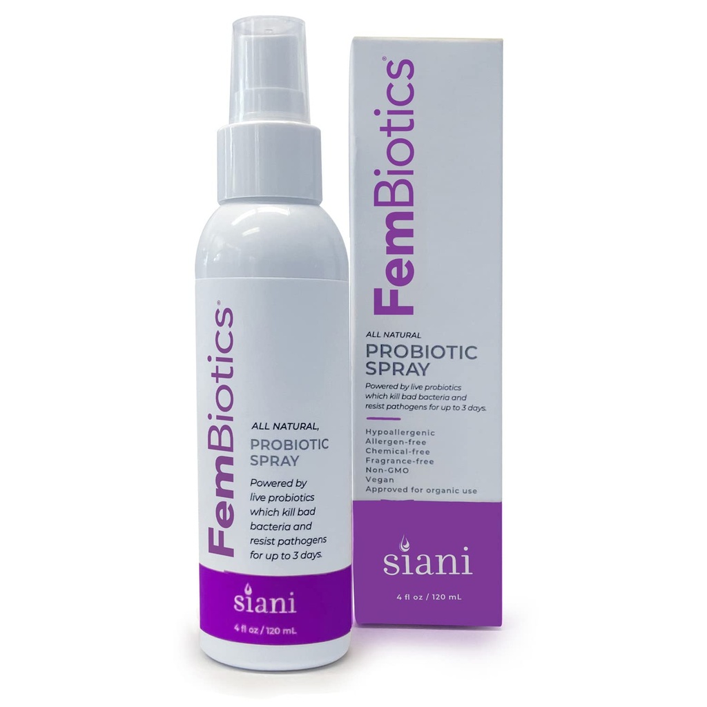SIANI FemBiotics - Women 4oz için Topical Probiyotik Vücut Bakımı - Hipoallergenik, Vegan, GMO, GF, 100% Doğal Canlı Probiyotik, Dış + İç Kullanım, Tamamen Güvenli, Soğutma Gerekliliği Gerekli