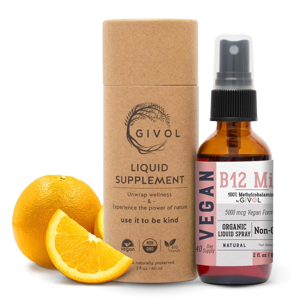 Organik Vegan Vitamin B12 Eksileri Hızlı Absorpsiyon 5.000 Affüz Mesel Medeniyetleri - Harsh Kimyasalları veya Preservatifleri - Yapay Tatlıcılar Non-GMO 240 Days Supply