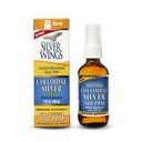 Doğal Pat Silver Wings Colloidal Silver - Ekstra Kuvvetli Sıvı Immune Support Supplement- - 500ppm (2500 C) - 2oz Sprey