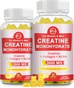 Tinatine Gummy, 3g of Tinatine Monohidrat per Service, Sugar Free Tinatine Monohidrat Gummy for Muscle growth and Strength with 0,5g Collagen, 0.2g BCAA, 60 Services, Pineapple Flavor, 2 Pack