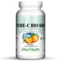 C Kompleks 600 mg Supplement - Önerilen Günlük Dose Vitamin C Tabletleri Lemon Bioflavonoyaklar, Kalsiyum & Phosphorus - Immune Health Support - Pure-C Bio 600 - Non-GMO, Vit C Vegan 90 Tabletler
