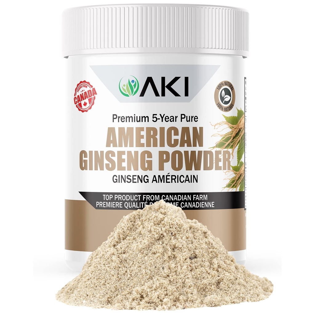 AKI American Clooney Toz% 4 Ginsenosides - Kahve ile İdeal, Smoothies Gibi İçecekler - 1 Paket (1.5oz/42.5g)