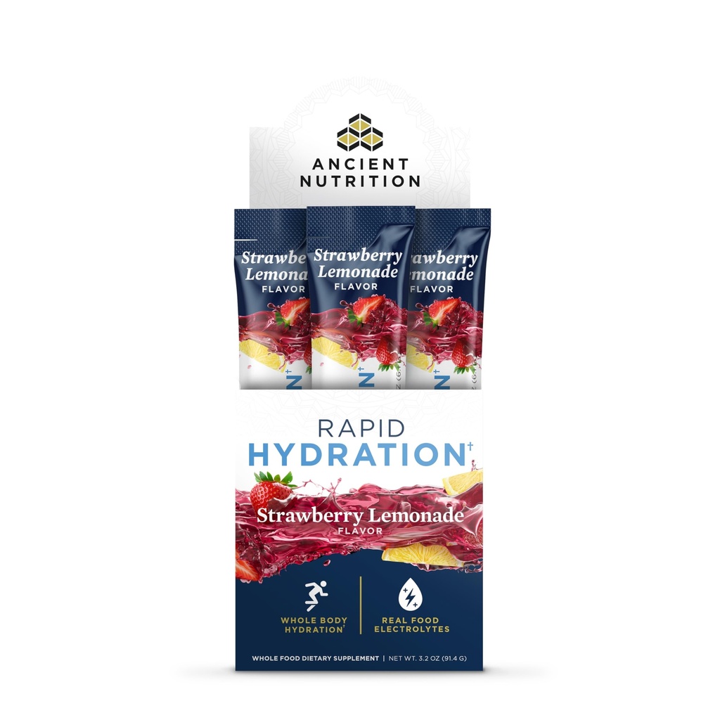 Eski Beslenme Hızlı Hydration Toz, Strawberry Lemonade, Doğal Deniz Salts ve Red Marine Algae, Destekler Hızlı Vücut Hydration ve Hücre Sağlığı, 15 Hizmet