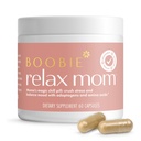 Boobie Relax Mom, Postpartum Stres Desteği Tamam | Lactation Onaylandı | Ashwagandha & L-Theanine, 60 Capsules
